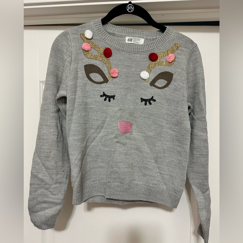 H&M girls holiday top. Size 12/14.